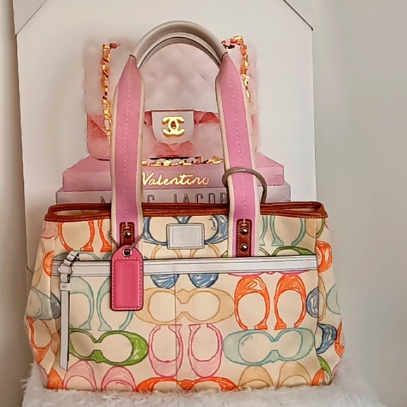 Coach Bag w/Wristlet EUC COA Authentic Large - Picture 3 of 16